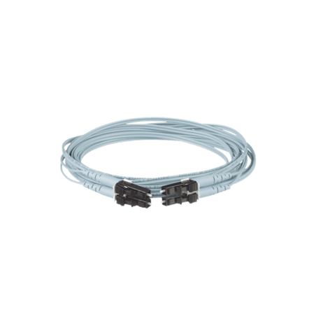 Jumper de Fibra Optica Multimodo 50/125 OM3, LC-LC Duplex, OFNR (Riser