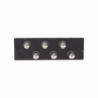 Placa Acopladora de Fibra Óptica FAP, Con 6 Conectores ST Simplex (6 F