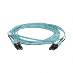 Jumper de Fibra Óptica Multimodo 50/125 OM4, LC-LC Duplex, OFNR (Riser