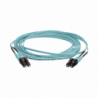 Jumper de Fibra Óptica Multimodo 50/125 OM4, LC-LC Duplex, OFNR (Riser
