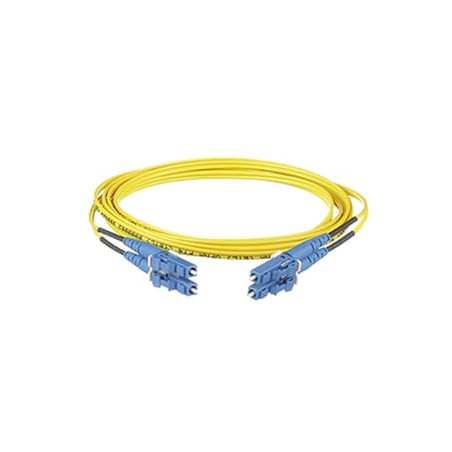 Jumper de Fibra Optica Monomodo 9/125 OS2, LC-LC Duplex, OFNR (Riser),