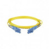 Jumper de Fibra Optica Monomodo 9/125 OS2, LC-LC Duplex, OFNR (Riser),