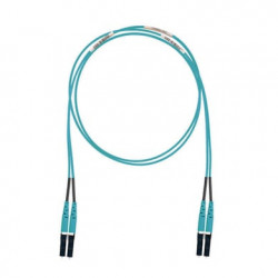 Jumper de Fibra Optica Multimodo 50/125 OM3, LC-LC Duplex, LSZH (Cero
