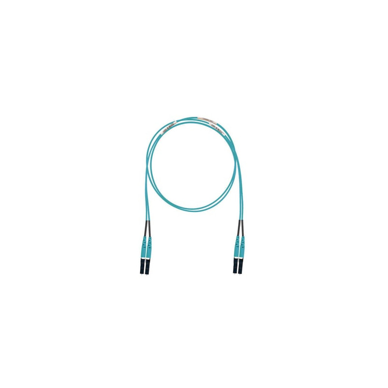 Jumper de Fibra Optica Multimodo 50/125 OM3, LC-LC Duplex, LSZH (Cero