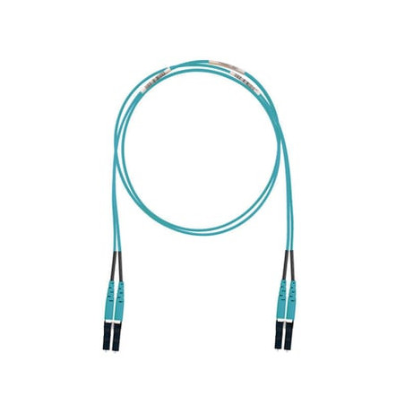 Jumper de Fibra Optica Multimodo 50/125 OM3, LC-LC Duplex, LSZH (Cero