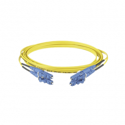 Jumper de Fibra Optica Monomodo 9/125 OS2, LC-LC Duplex, OFNR (Riser),