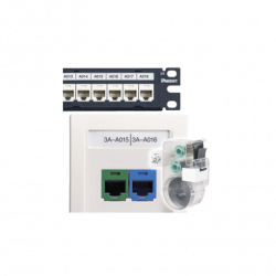 Casete de 125 Etiquetas Adhesivas, para Patch Panel, Face Plate o Caja