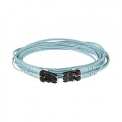 Jumper de Fibra Optica Multimodo 50/125 OM3, LC-LC Duplex, OFNR (Riser