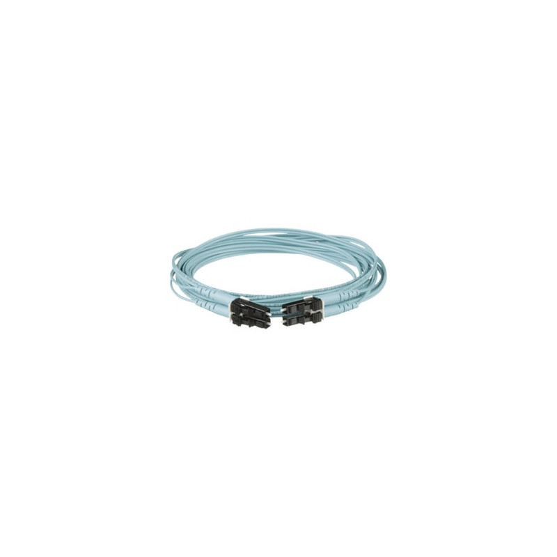 Jumper de Fibra Optica Multimodo 50/125 OM3, LC-LC Duplex, OFNR (Riser