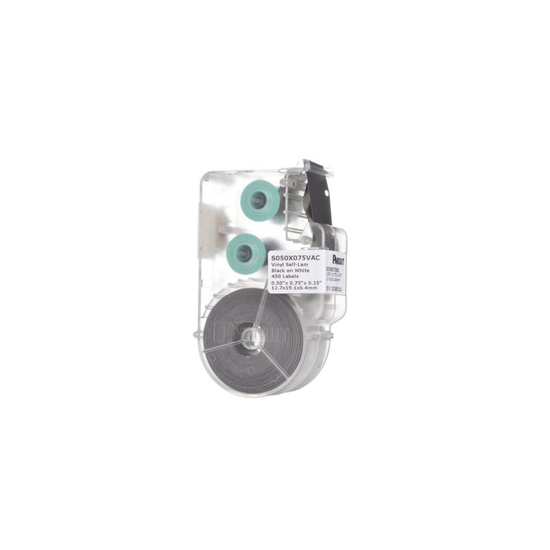 Casete de 450 Etiquetas Autolaminadas de 12.7 x 19.1 mm, para Cables d
