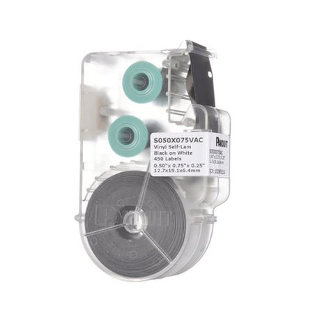 Casete de 450 Etiquetas Autolaminadas de 12.7 x 19.1 mm, para Cables d