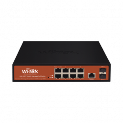 Switch Administrable de 8 puertos Gigabit Ethernet con PoE 802.3 af/at
