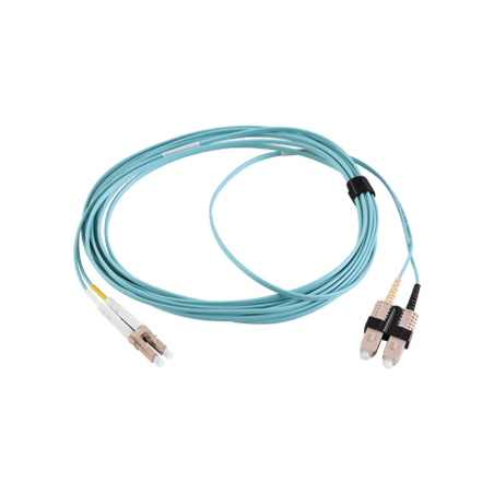Jumper de Fibra Óptica Multimodo 50/125 XGLO OM3, LC-SC Duplex, OFNR,