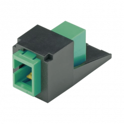 Módulo Acoplador SC/APC Simplex, para Fibra Óptica Monomodo OS1/OS2, T