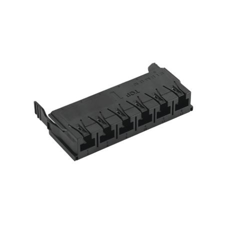 COPPER, ADAPTER PLATE, LIGHTVERSE COMBO, EMPTY, UTP, 6 PORT, BLACK