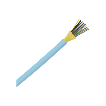 Cable de Fibra Óptica de 12 hilos, Multimodo OM3 50/125 Optimizada, In