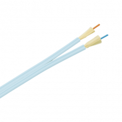 Cable de Fibra Óptica de 2 hilos, Multimodo OM3 50/125 Optimizada, Int