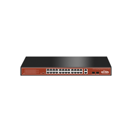 Switch PoE (802.3af/at/bt) / No administrable de largo alcance / Hasta