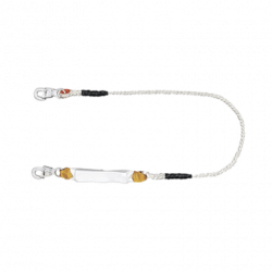 Amortiguador con Cable de Protección de  Nylon y 2 Ganchos de Seguro D