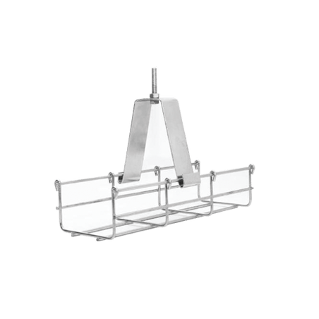 Suspensión conjunto 100 mm, para montar la charola desde el techo, con