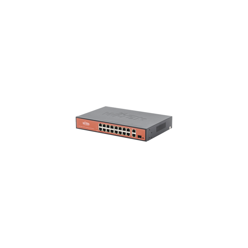 Switch PoE (802.3af/at/bt) / No administrable de largo alcance / Hasta