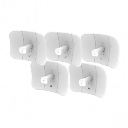 Kit de 5 LiteBeam 2x2 MIMO airMAX AC GEN2 CPE hasta 450 Mbps, 5 GHz (5