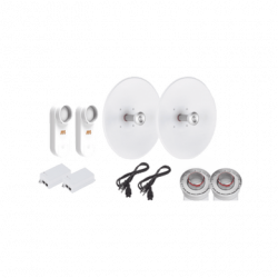 Enlace completo de 2 radios C5X con antenas UD-TP-27 (27 dBi), rango d