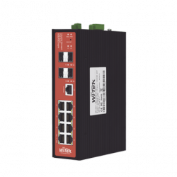 Switch Industrial 8 puertos / Administrable PoE / Puerto 1-2 PoE 24V/4