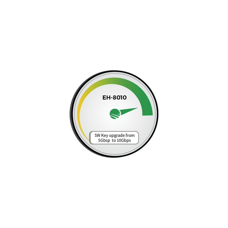 Actualización de velocidad de 5000 Mbps a 10000 Mbps para equipo EH-80