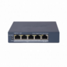Switch Gigabit PoE / Administrable / 4 Puertos 1000 Mbps PoE / 1 Puert