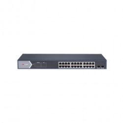 Switch Gigabit PoE / Administrable / 24 Puertos 1000 Mbps PoE / 2 Puer