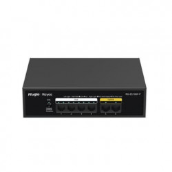 Switch de 6 Puertos 10/100 Mbps, PoE hasta 54 Watts, No Administrable