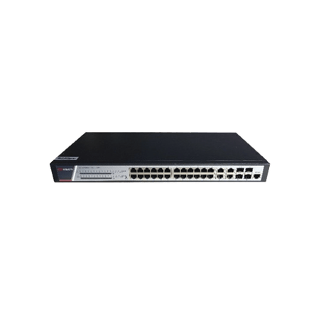 Switch Gigabit PoE / Administrable / 24 Puertos 1000 Mbps PoE / 4 Puer