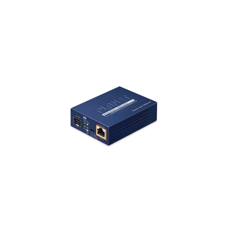 Convertidor de Medios PoE, 1 Puerto RJ45 Gigabit con Salida PoE 802.3a