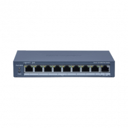 Switch PoE / Monitoreable / 8 Puertos 10/100 Mbps PoE / 1 Puerto 1000