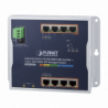 Switch Industrial PoE Administrable de Pared Capa 2, 8 Puertos Gigabit