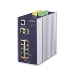 Switch Industrial Administrable Capa 2, 8 puertos PoE Gigabit 802.3af/