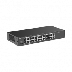 Switch no administrable, con 24 puertos 10/100/1000 Mbps, Monitoreable