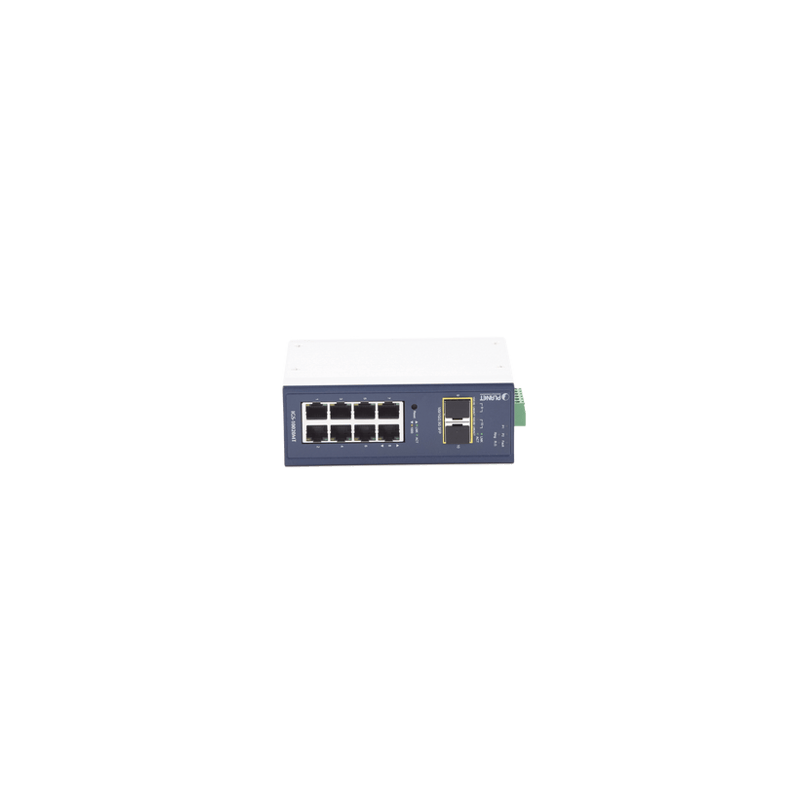 Switch Industrial Administrable Capa 2, 8 Puertos 10/100/1000T, 2 Puer