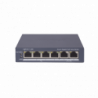 Switch Gigabit PoE / Administrable / 4 Puertos 1000 Mbps PoE / 2 Puert