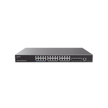 Switch Capa 3 PoE Administrable / 24 puertos 10/100/1000 Mbps  4 Puert