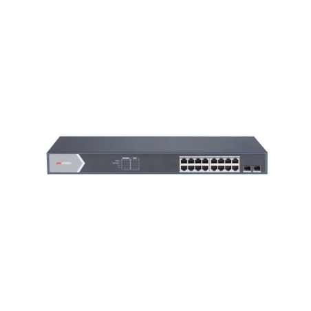Switch Gigabit PoE / Administrable / 16 Puertos 1000 Mbps PoE / 2 Puer