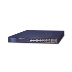Switch No Administrable 24 Puertos PoE 10/100 802.3af/at, 2 Combo TP/S