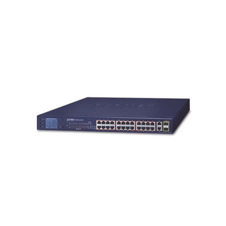 Switch No Administrable 24 Puertos PoE 10/100 802.3af/at, 2 Combo TP/S