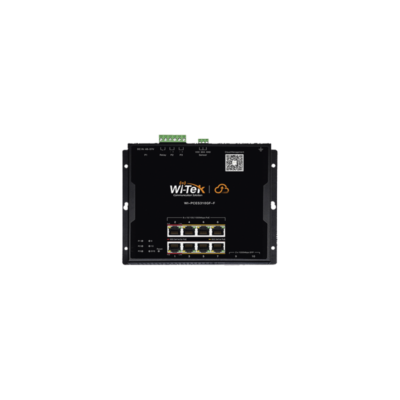 Switch L2 PoE Industrial / Administración Cloud Gratuita / 8 Puertos P