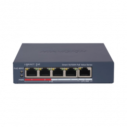 Switch PoE / Administrable / 4 Puertos 10/100 Mbps PoE / 1 Puerto 10/1