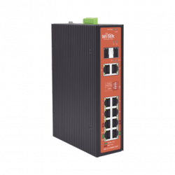 Switch PoE Industrial No administrable / Puertos 1-2 PoE 802.3 af/at y