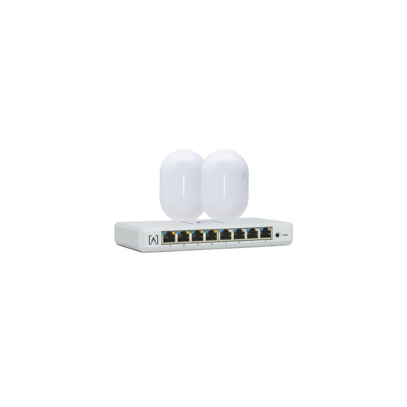 Kit de lanzamiento Alta Labs: Incluye 1 Switch PoE S8-POE / 2 Puntos d