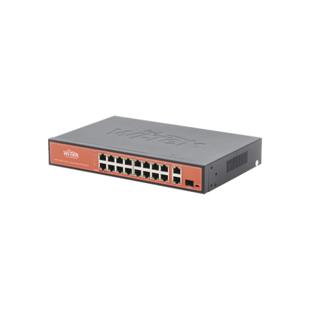 Switch PoE (802.3af/at/bt) / No administrable de largo alcance / Hasta