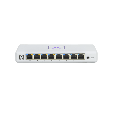 Switch Gigabit PoE Administrable / 8 puertos 10/100/1000 Mbps (4 de el